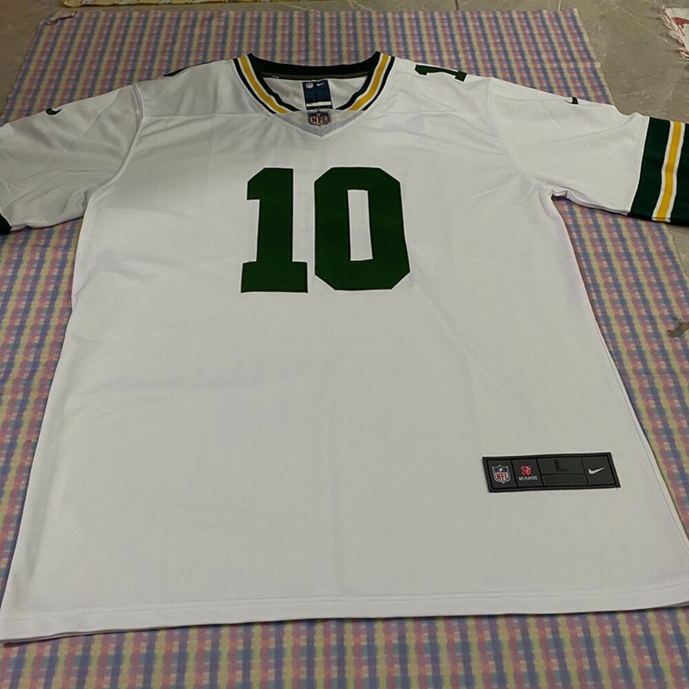 Green Bay Packers White Jersey Love No. 10